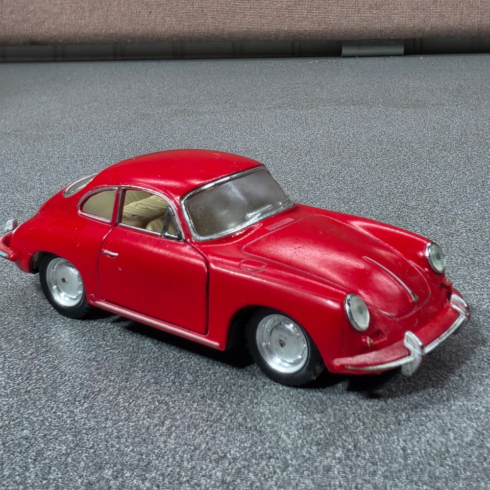 Kinsmart Porsche 356 B Carrera 2 Diecast Car 1/32 Red Good Pull N Go!